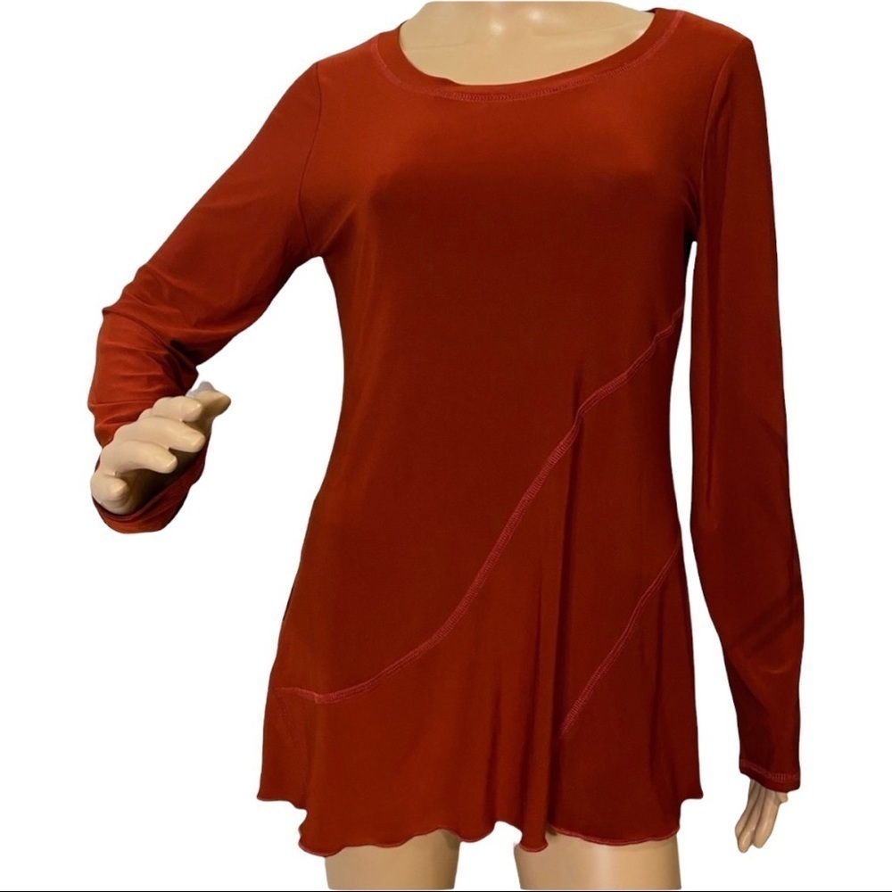 UBU Escape Red Women Tunic Long Sleeves‎ Top Size S/P